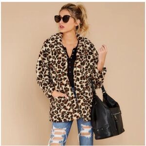 Z SUPPLY THE LEOPARD SHERPA TEDDY BEAR COAT Size XS